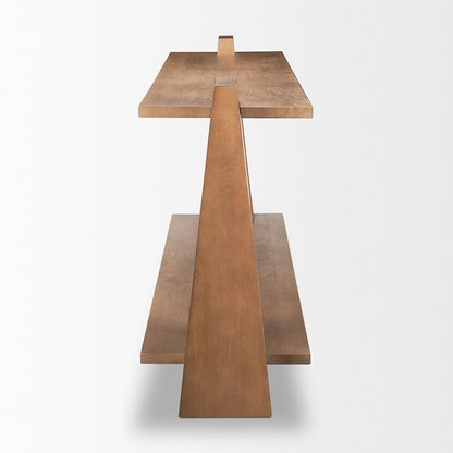 Mercana - Eula Medium Brown Wood Console Table - 70630 view 4