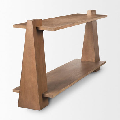 Mercana - Eula Medium Brown Wood Console Table - 70630 view 5