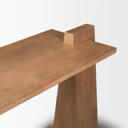 Mercana - Eula Medium Brown Wood Console Table - 70630 view 6