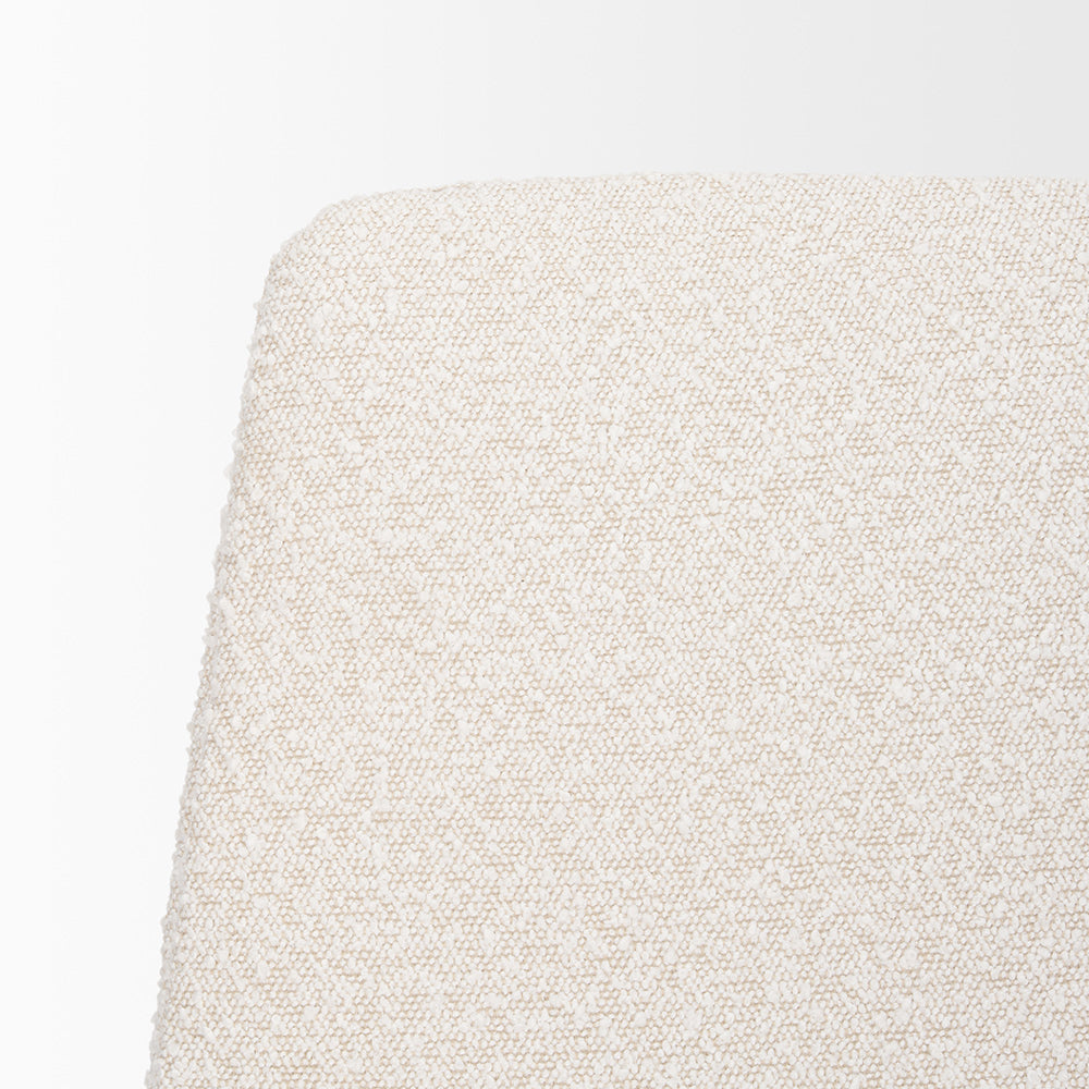 Mercana - Eve Dining Chair w/ Cream Boucle Fabric & Matte Black Metal (Set of 2) - 70261 view 7