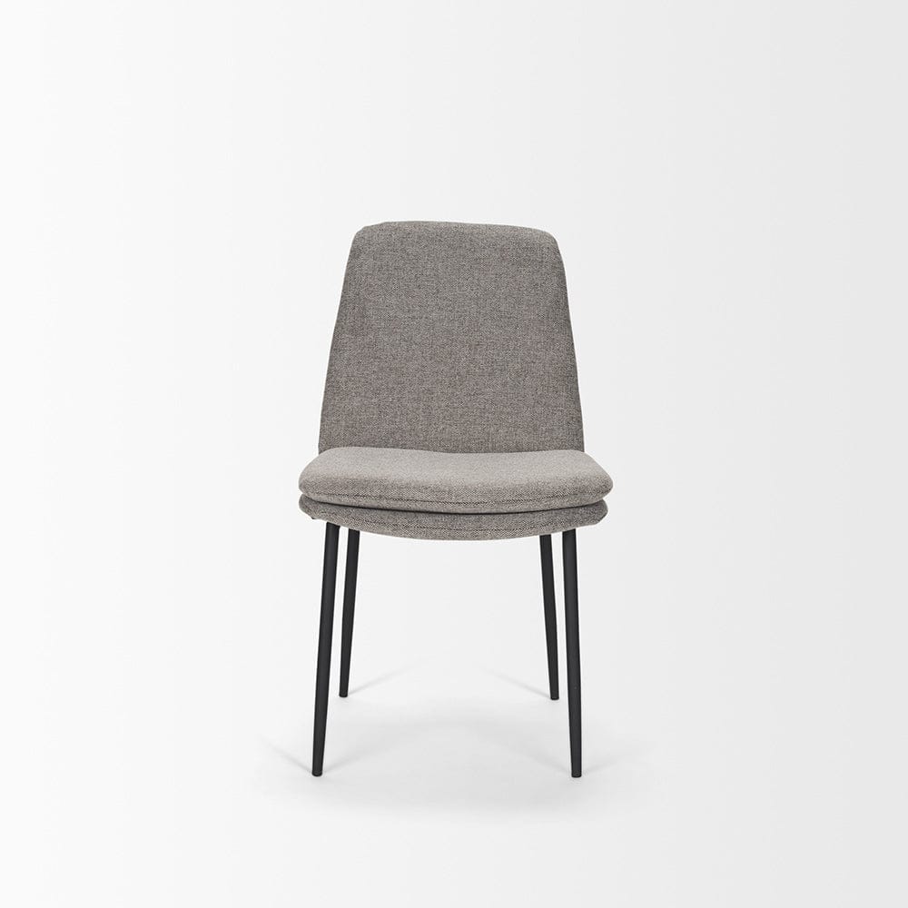 Mercana - Eve Dining Chair w/ Gray Fabric & Matte Black Metal (Set of 2) - 70260 view 2