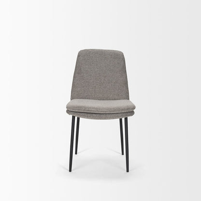 Mercana - Eve Dining Chair w/ Gray Fabric & Matte Black Metal (Set of 2) - 70260 view 2
