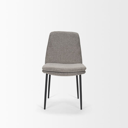 Mercana - Eve Dining Chair w/ Gray Fabric & Matte Black Metal (Set of 2) - 70260 view 2
