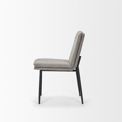 Mercana - Eve Dining Chair w/ Gray Fabric & Matte Black Metal (Set of 2) - 70260 view 3