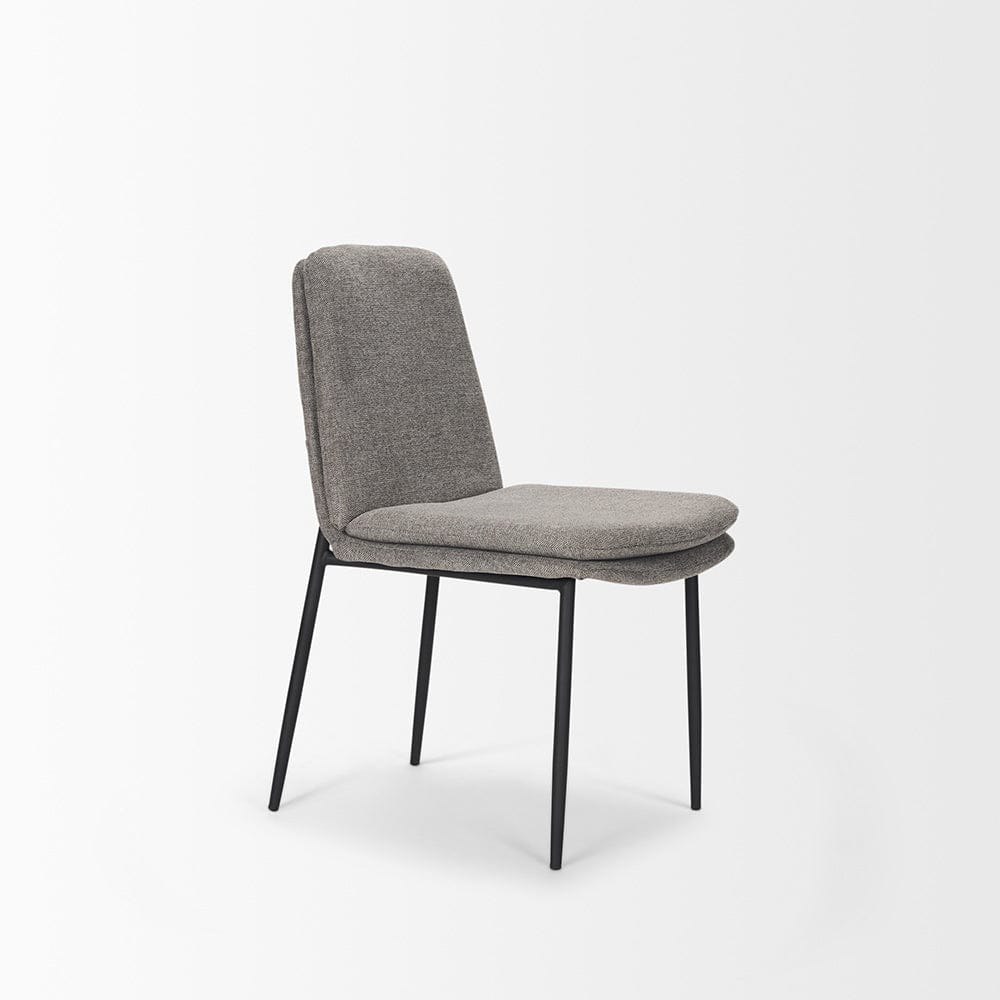 Mercana - Eve Dining Chair w/ Gray Fabric & Matte Black Metal (Set of 2) - 70260 view 6