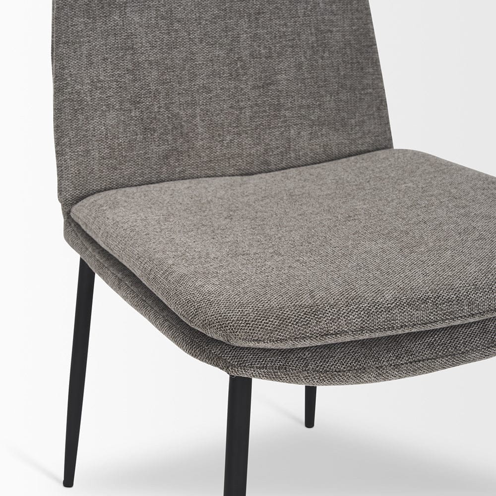 Mercana - Eve Dining Chair w/ Gray Fabric & Matte Black Metal (Set of 2) - 70260 view 8