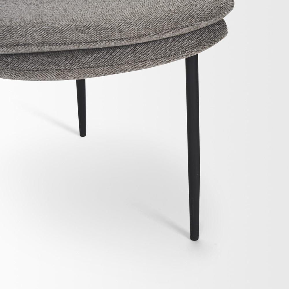Mercana - Eve Dining Chair w/ Gray Fabric & Matte Black Metal (Set of 2) - 70260 view 9