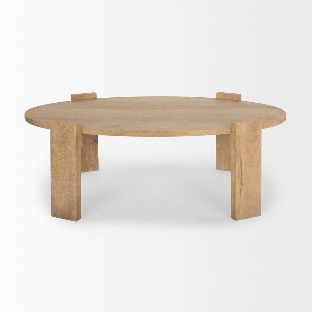Mercana - Evelyn Light Brown Oblong Coffee Table - 70114 view 2