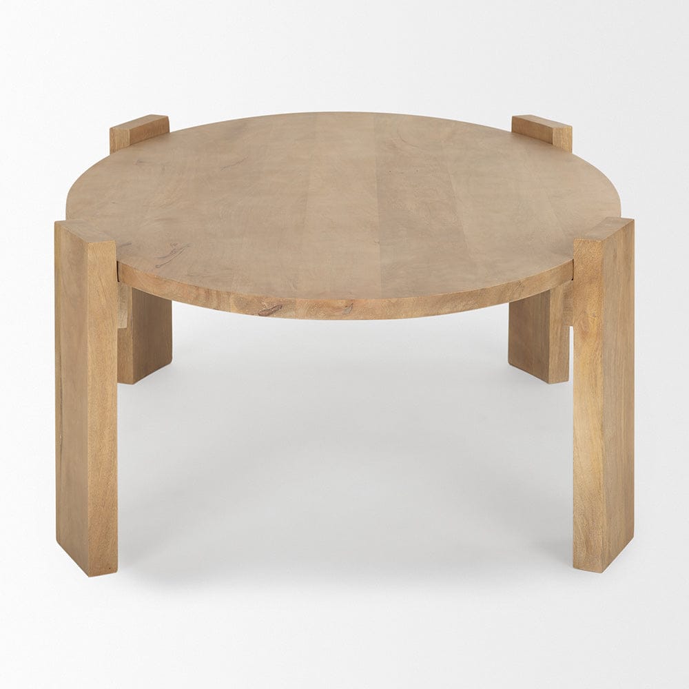Mercana - Evelyn Light Brown Oblong Coffee Table - 70114 view 3