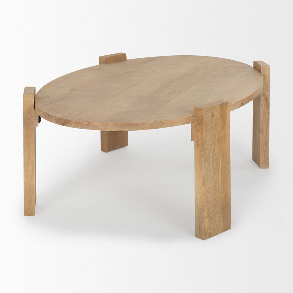 Mercana - Evelyn Light Brown Oblong Coffee Table - 70114 view 4