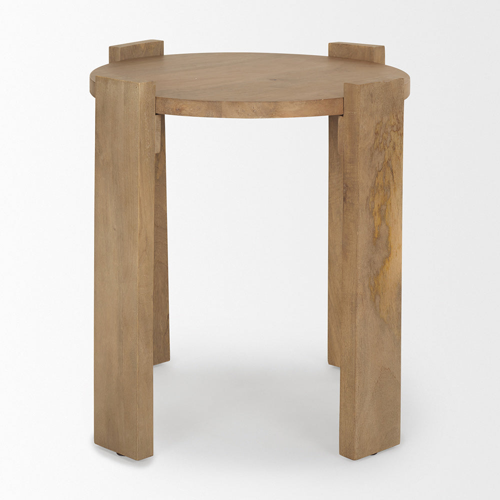 Mercana - Evelyn Light Brown Round End/Side Table - 70115 view 3