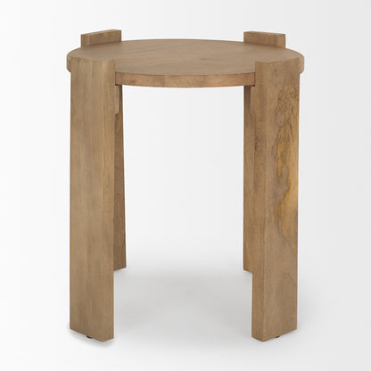 Mercana - Evelyn Light Brown Round End/Side Table - 70115 view 3