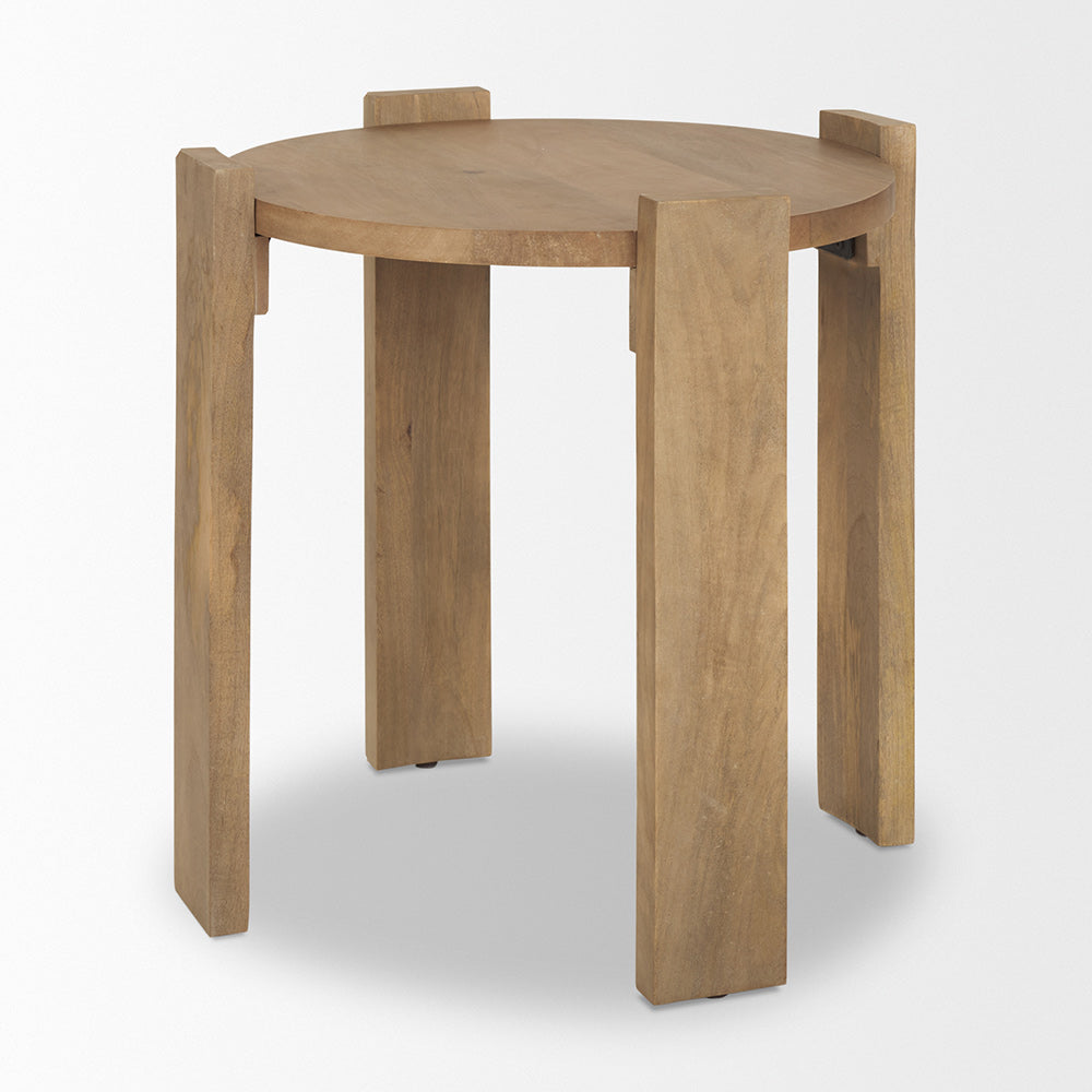 Mercana - Evelyn Light Brown Round End/Side Table - 70115 view 5