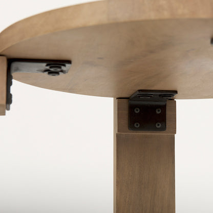Mercana - Evelyn Light Brown Round End/Side Table - 70115 view 8