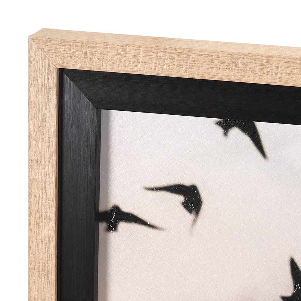 Mercana - Evening Flight by Mercana Studio a Hand Embellished Textured Framed Art Print Matted under Glass - 15157 view 4