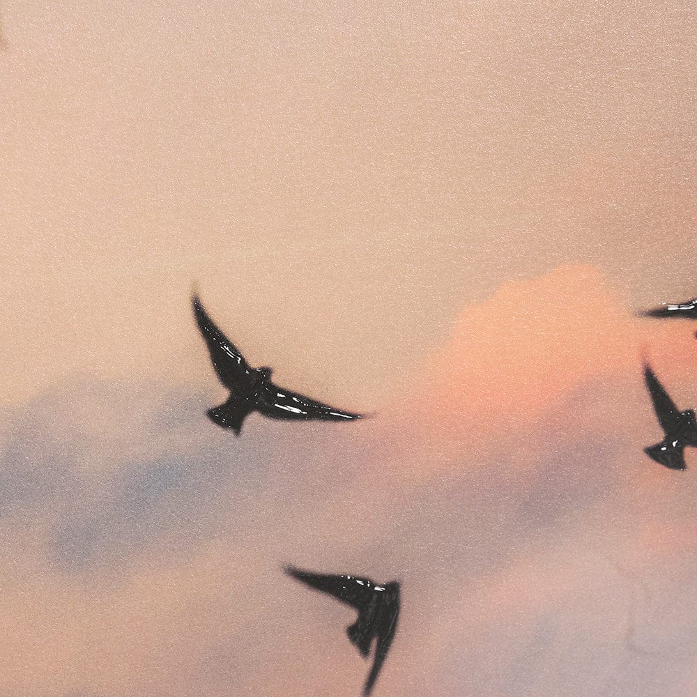 Mercana - Evening Flight by Mercana Studio a Hand Embellished Textured Framed Art Print Matted under Glass - 15157 view 6