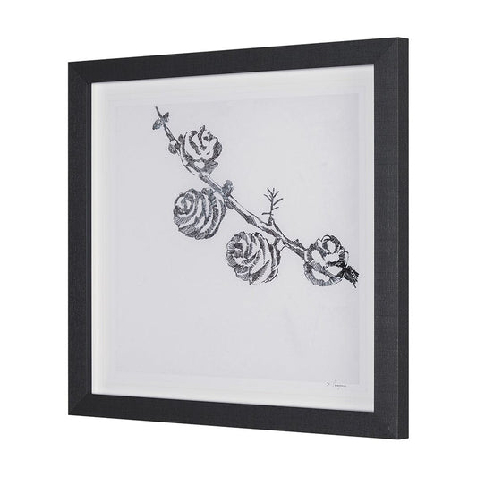 Mercana - Evergreen Branches III by Mercana Studio a Hand Embellished Framed Art Print Matted under Glass - 15546 view 2