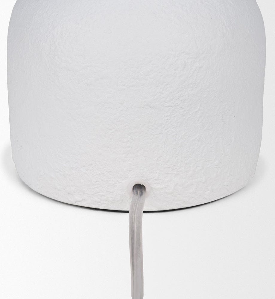 Mercana - Everly 15.0L x 15.0W x 27.5H White Cement W/Beige Shade Table Lamp - 69707 view 9