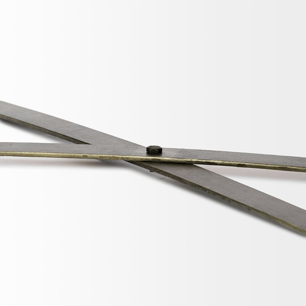 Mercana - Excelsior II 68.1" H Light Brown Wood Gold Iron Base Storage Cabinet - 68476 view 8