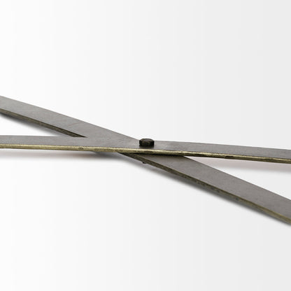 Mercana - Excelsior II 68.1" H Light Brown Wood Gold Iron Base Storage Cabinet - 68476 view 8