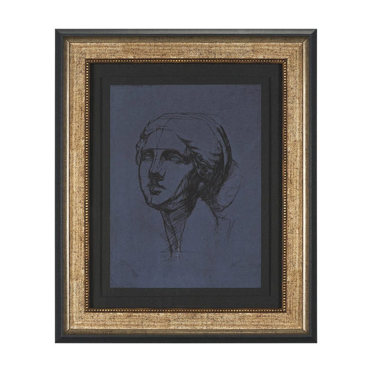 Mercana - Face Study I by Ariana a Hand Embellished Framed Print under Glass - 15795 view 1