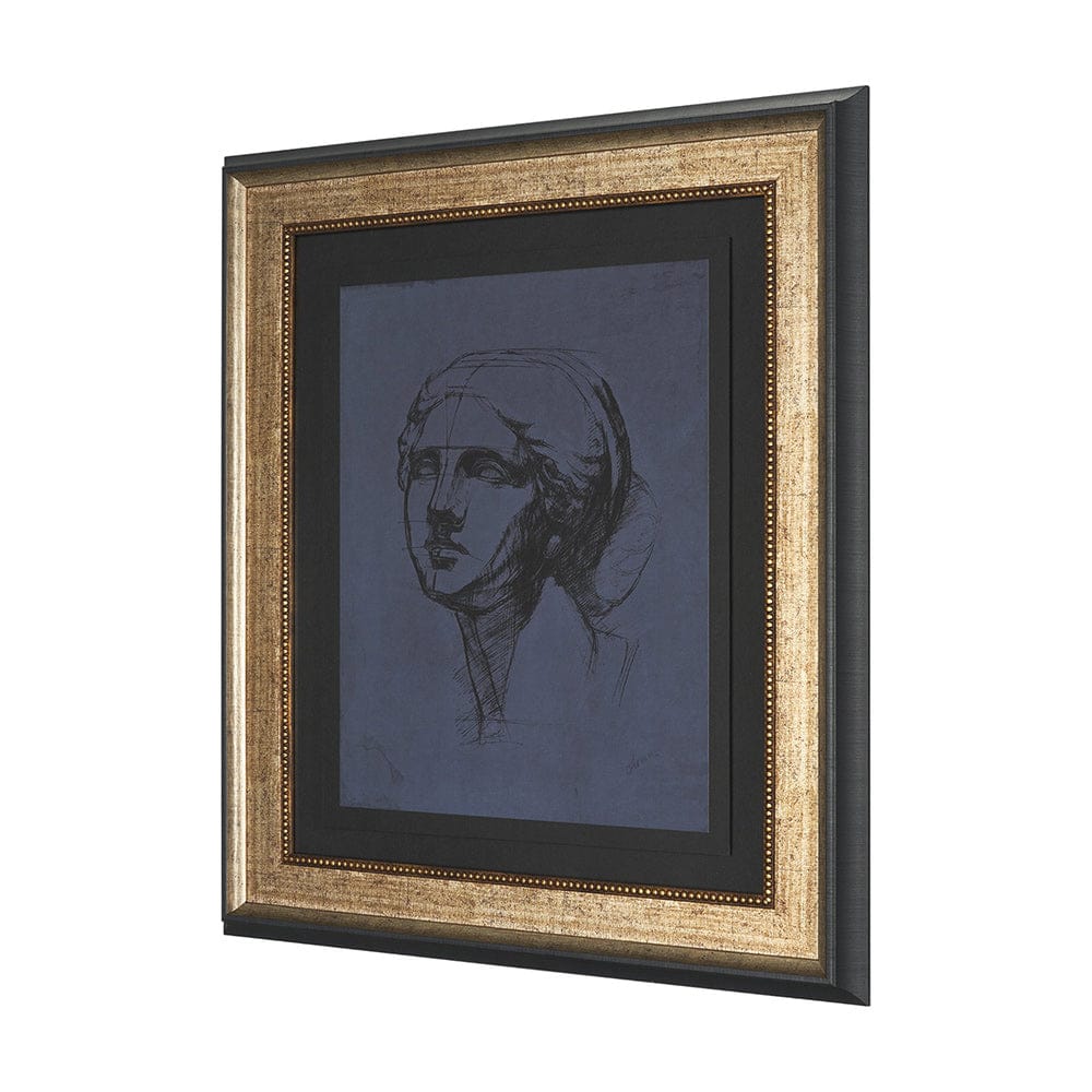 Mercana - Face Study I by Ariana a Hand Embellished Framed Print under Glass - 15795 view 2