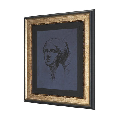Mercana - Face Study I by Ariana a Hand Embellished Framed Print under Glass - 15795 view 2