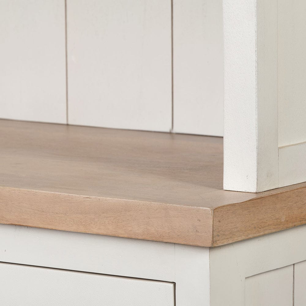 Mercana - Fairview I White and Medium Brown Wood Three Shelf Shelving Unit - 68478-AB view 8