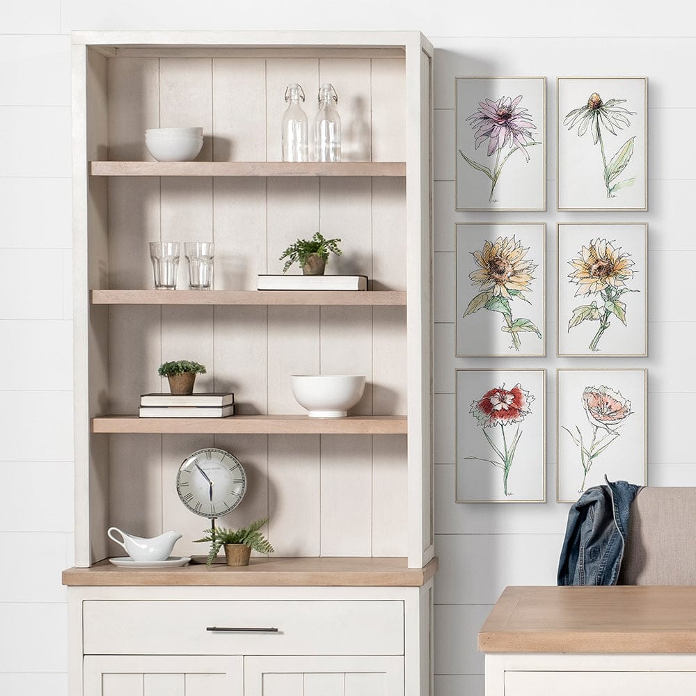 Mercana - Fairview I White and Medium Brown Wood Three Shelf Shelving Unit - 68478-AB view 10
