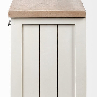 Mercana - Fairview III Solid Wood Brown Top & White Frame 4 Cabinet Door Sideboard - 68480 view 9