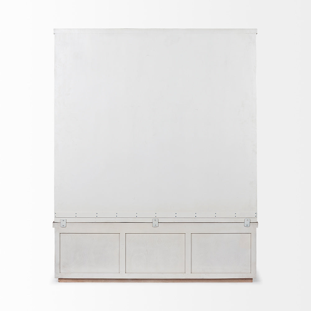 Mercana - Fairview IV 61L x 17W White And Brown Wood With Storage Hall Tree - 68477-AB view 3