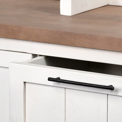 Mercana - Fairview IV 61L x 17W White And Brown Wood With Storage Hall Tree - 68477-AB view 7