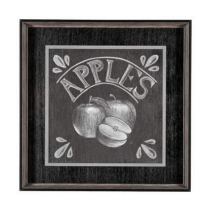 Mercana - Farm Fresh Apples by Mercana Studio a Hand Embellished Textured Framed Art Print - 13247 view 1