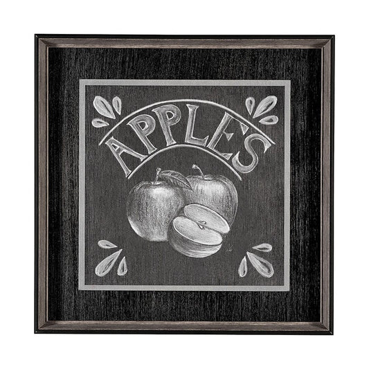 Mercana - Farm Fresh Apples by Mercana Studio a Hand Embellished Textured Framed Art Print - 13247 view 1