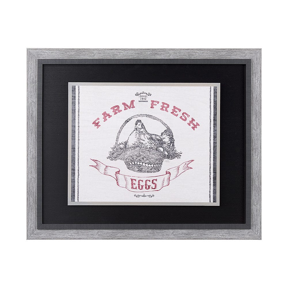 Mercana - Farm Fresh II by Halle Rakka a Hand Embellished Textured Framed Art Print - 13049 view 1