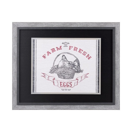 Mercana - Farm Fresh II by Halle Rakka a Hand Embellished Textured Framed Art Print - 13049 view 1