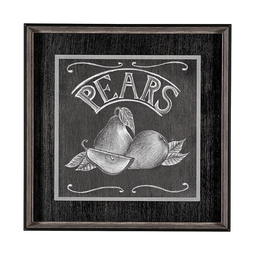 Mercana - Farm Fresh Pears by Mercana Studio a Hand Embellished Textured Framed Art Print - 13249 view 1