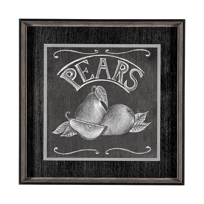Mercana - Farm Fresh Pears by Mercana Studio a Hand Embellished Textured Framed Art Print - 13249 view 1