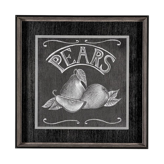 Mercana - Farm Fresh Pears by Mercana Studio a Hand Embellished Textured Framed Art Print - 13249 view 1