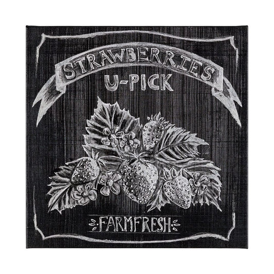 Mercana - Farm Fresh Strawberries by Mercana Studio a Hand Embellished Textured Canvas - 101655-L view 1