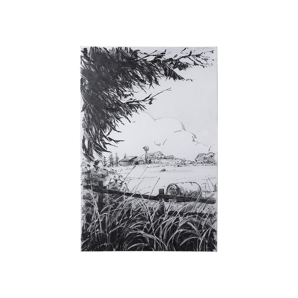 Mercana - Farm View I by Mercana Studio a Hand Embellished Textured Canvas - 102098-S view 1