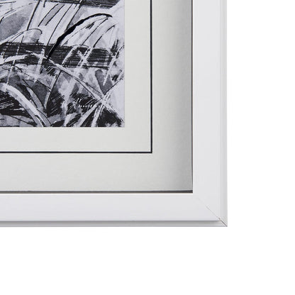 Mercana - Farm View I by Mercana Studio a Hand Embellished Textured Framed Art Print Matted under Glass - 14086 view 3