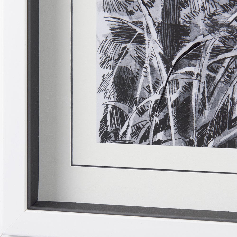 Mercana - Farm View I by Mercana Studio a Hand Embellished Textured Framed Art Print Matted under Glass - 14086 view 5