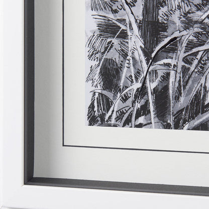 Mercana - Farm View I by Mercana Studio a Hand Embellished Textured Framed Art Print Matted under Glass - 14086 view 5
