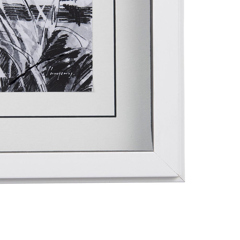 Mercana - Farm View II by Mercana Studio a Hand Embellished Textured Framed Art Print Matted under Glass - 14087 view 3