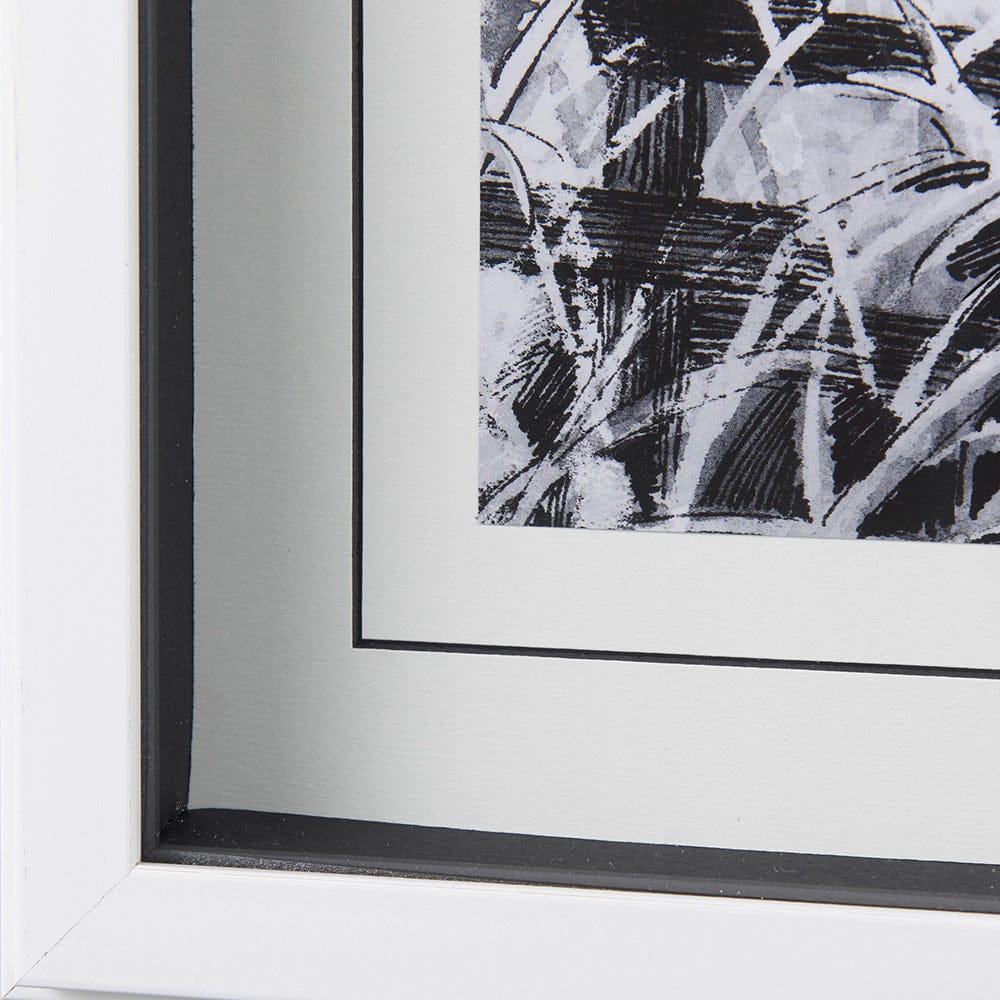 Mercana - Farm View II by Mercana Studio a Hand Embellished Textured Framed Art Print Matted under Glass - 14087 view 5
