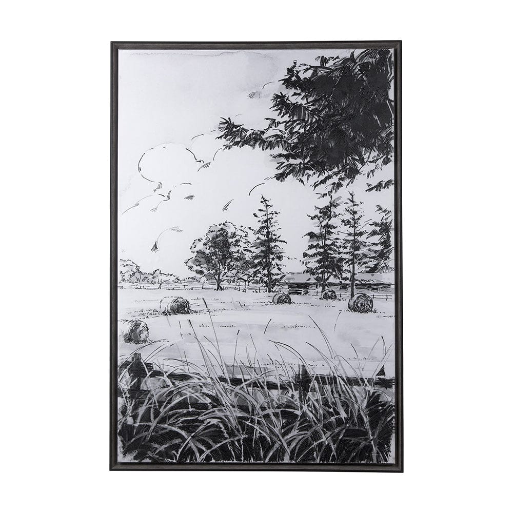 Mercana - Farm View II by Mercana Studio a Hand Embellished Textured Framed Canvas - 102099-FL view 1