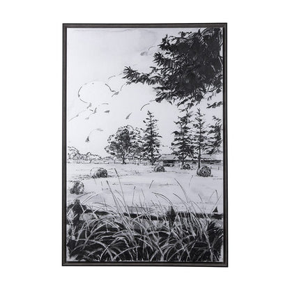 Mercana - Farm View II by Mercana Studio a Hand Embellished Textured Framed Canvas - 102099-FL view 1