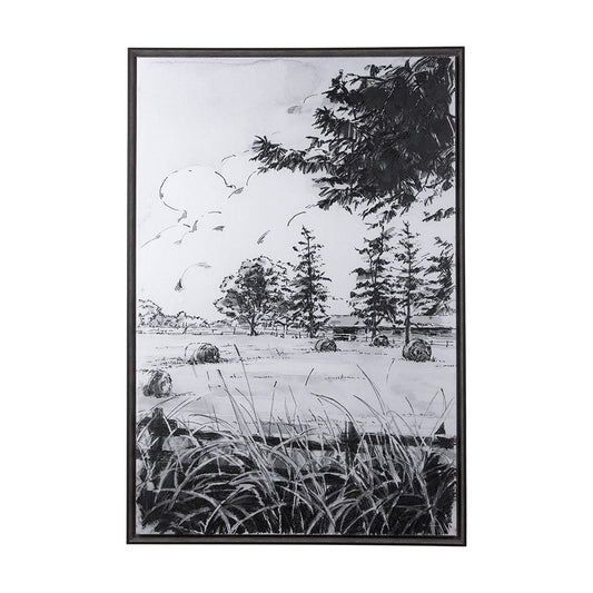 Mercana - Farm View II by Mercana Studio a Hand Embellished Textured Framed Canvas - 102099-FL view 1