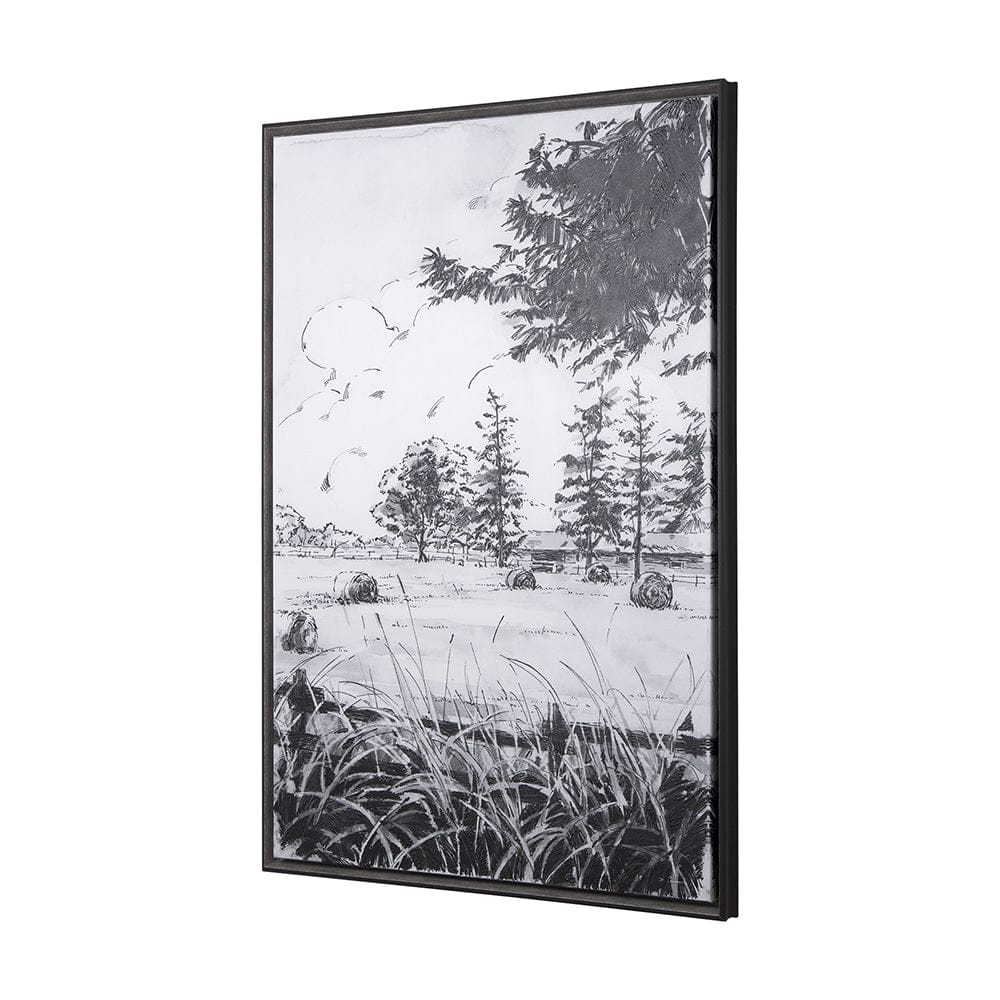 Mercana - Farm View II by Mercana Studio a Hand Embellished Textured Framed Canvas - 102099-FL view 2
